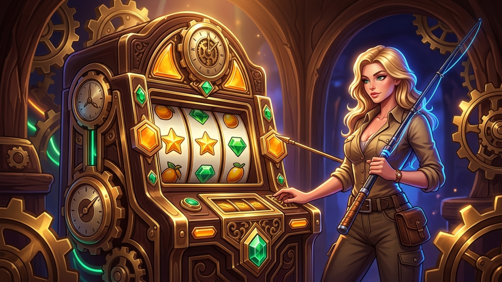 V.Vegas Casino: Illustrativ scen; Betyg: 9.8/10; Licens: Curacao Gaming Control Board