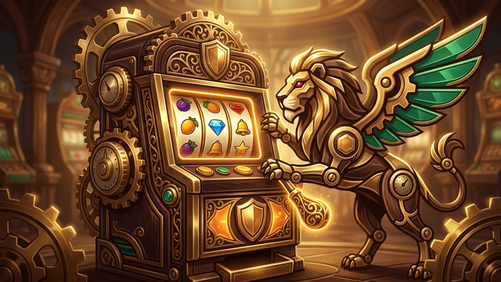 Wolfy Casino: Illustrativ scen; Betyg: 5.6/10; Licens: Curacao Gaming Control Board
